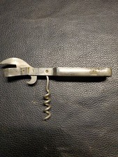VINTAGE EKCO Bottle/Can Opener with Corkscrew #35C Tempered Tool Steel-USA Made