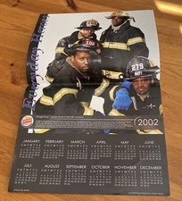 Rare HTF Burger King 2002 Calendar Black History First Responders Firefighters 