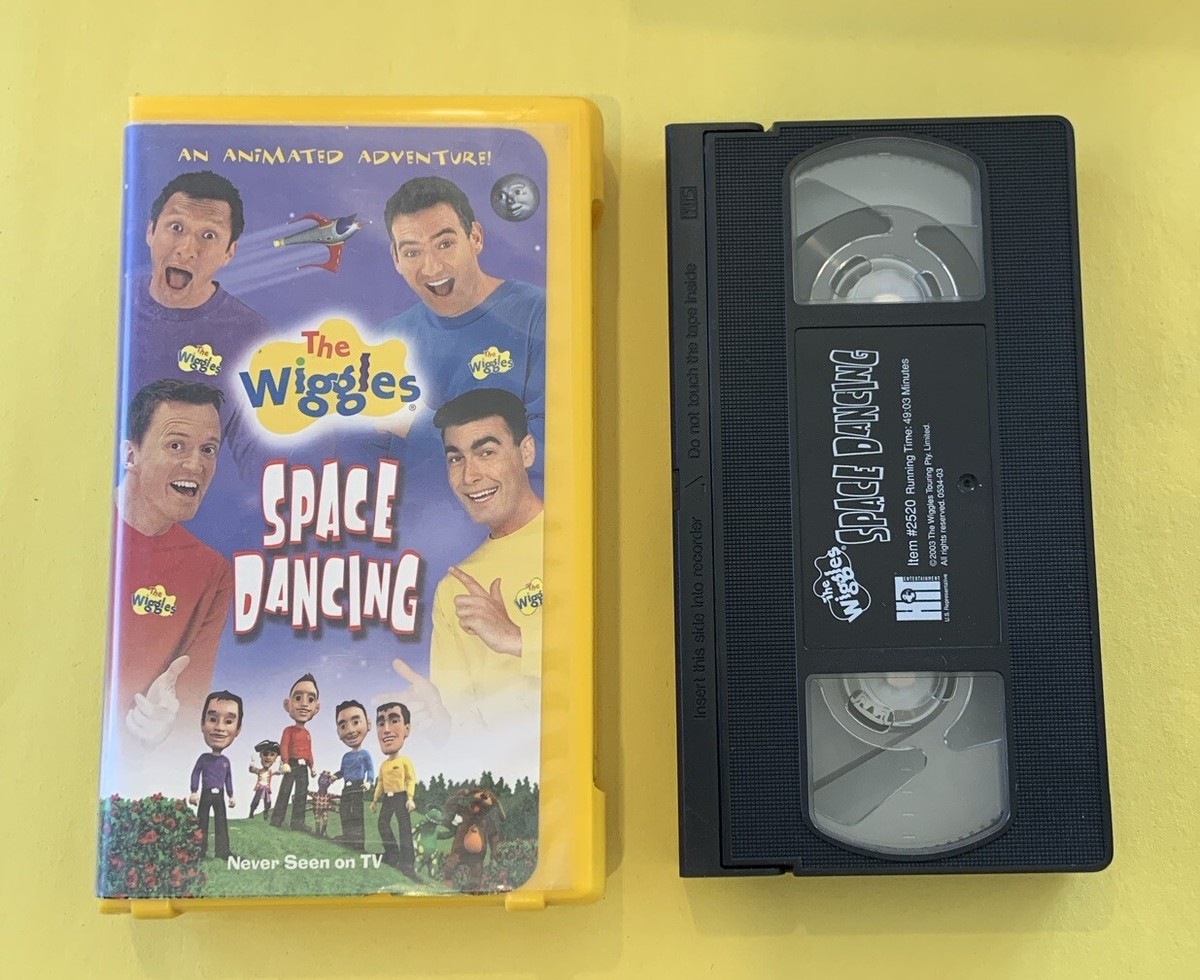 The Wiggles Space Dancing VHS Tape Clamshell Tested | eBay