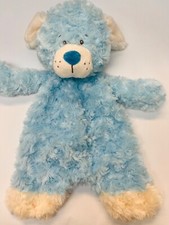 Baby Ganz Collection Blue Dog Lovey Security Blanket Plush Stuffed Toy BIN 3 