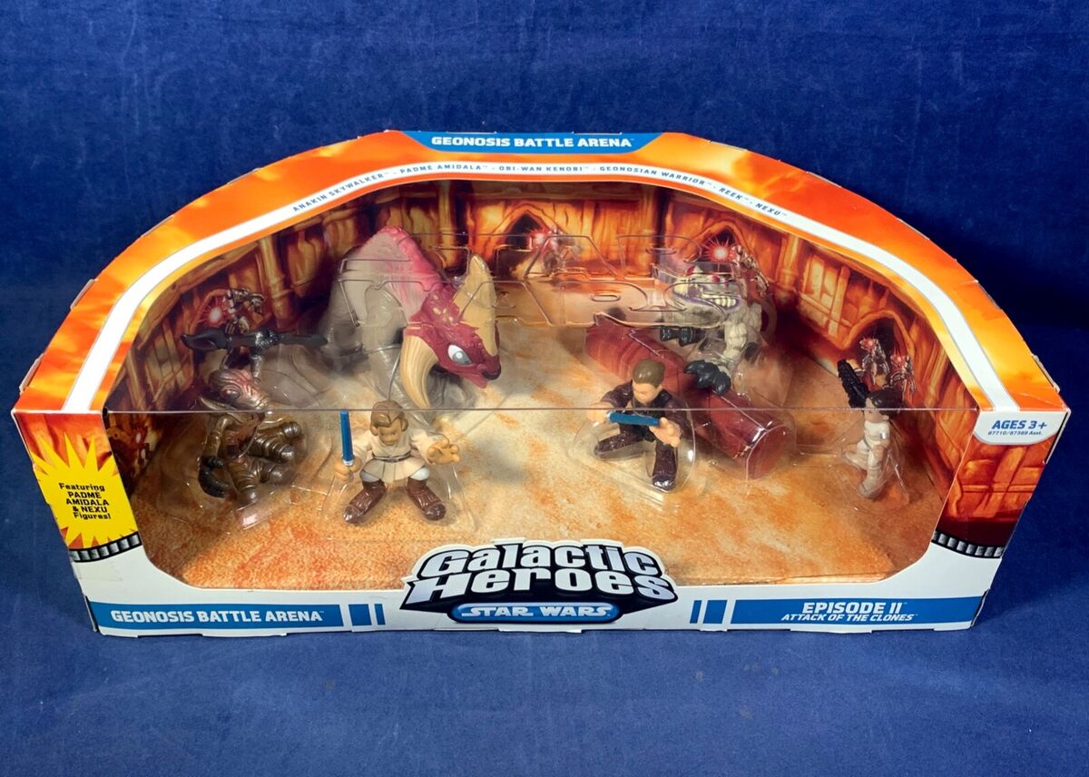 New GEONOSIS BATTLE ARENA Star Wars Galactic Heroes Figures New GEONOSIS BATTLE ARENA Star Wars Galactic Heroes Figures