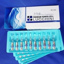 50 Ampoules 2ml~Lucchini Premium Anti Aging Restore Elasticity & Hydrates Skin