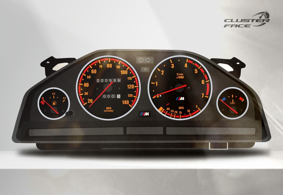 BMW E30 Instrument Cluster face 160mph 7k rpm | eBay