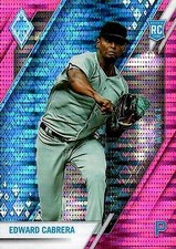 Edward Cabrera 2022 Panini Chronicles #6 Phoenix Pink Pulsar Miami Marlins