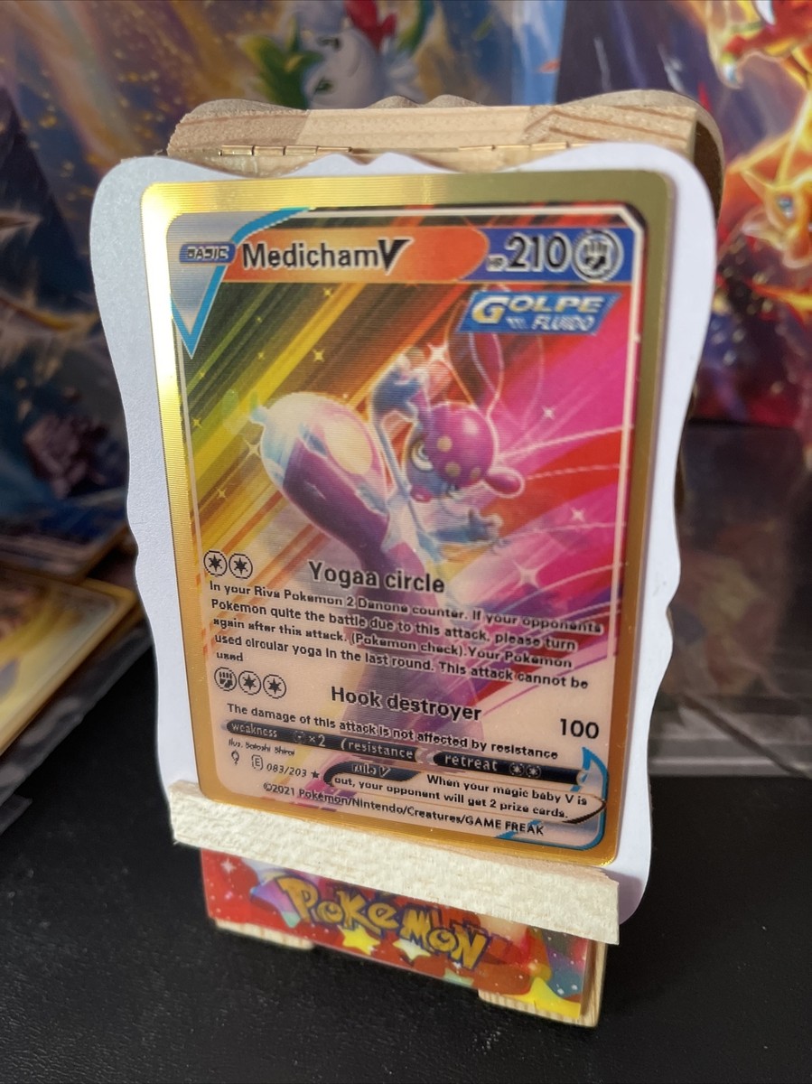 Medicham V Hp210 3d prism pokemon 🔥FAN ART🔥Yogaa Circle NM | eBay
