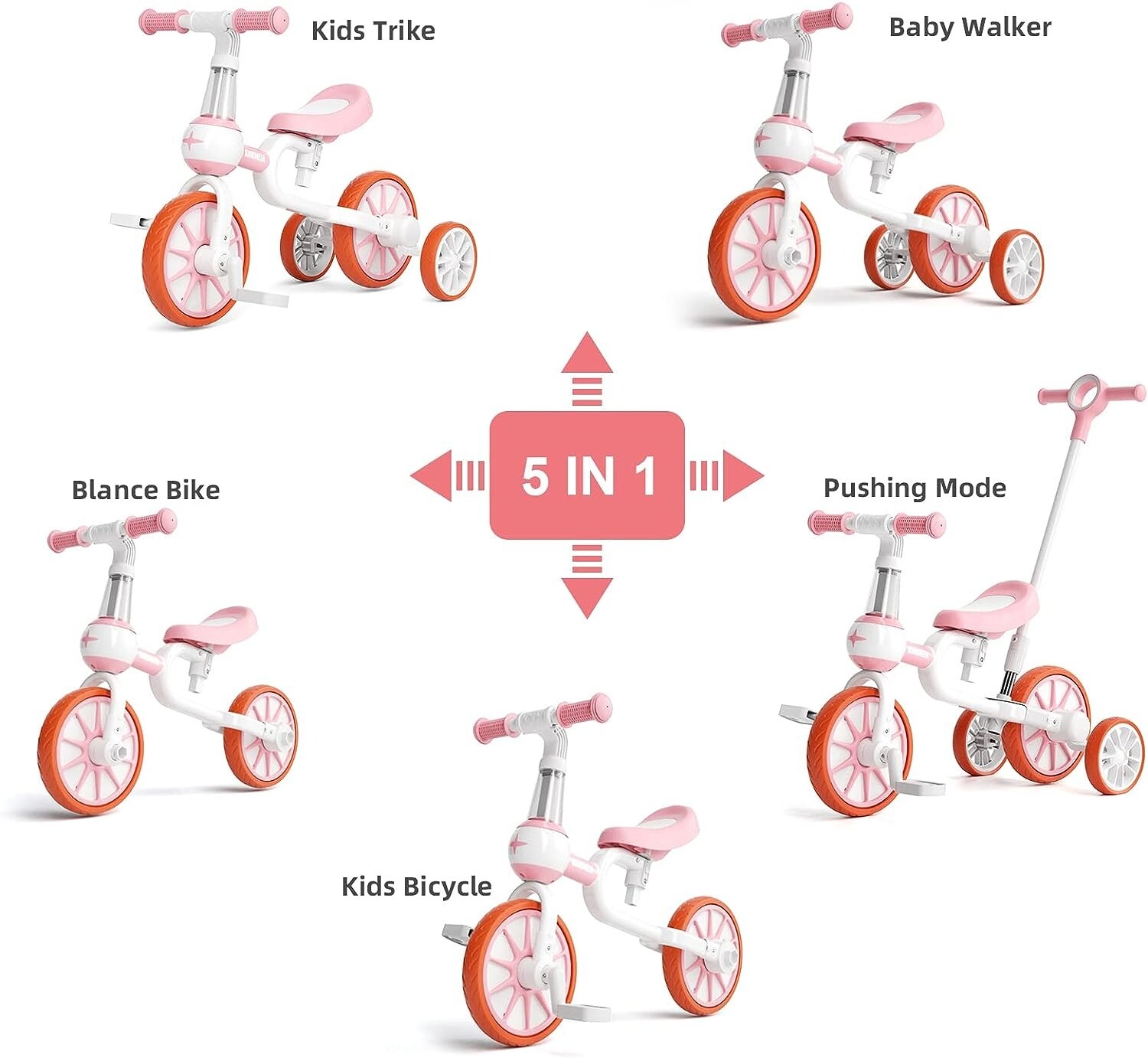 childs bike with parent handle