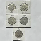 Kennedy Half Dollars Silver 1964 Set of 5