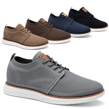 Men's Mesh Breeze Sneakers Oxford Lace-up Casual Semi-Formal Walking Shoes