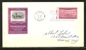 1939 FDOI - OLYMPIA WA - SCOTT #858 EE - WASHINGTON STATE - IOOR CACHET - SEALED