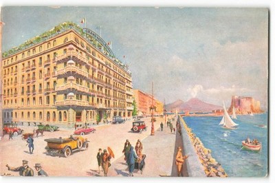 Grand Hotel Royal - Naples VTG Postcard TM2.