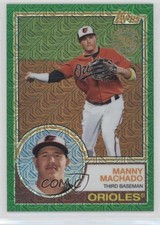 2018 Topps Silver Pack 1983 Design Chrome Series 1 Green 25/99 Manny Machado o7m