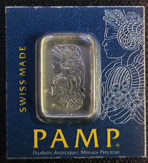 A PAMP Suisse 1 gram .9995 PLATINUM Bar In Sealed Assay Card