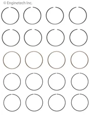 Piston Ring Set For 02-05 Saab Subaru 9-2X Impreza  S92154-STD