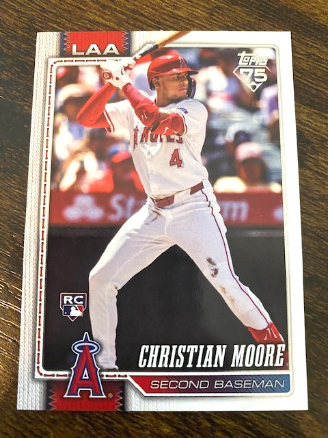 Christian Moore - 2026 Topps Series 1 - Rookie - #147 - Los Angeles Angels