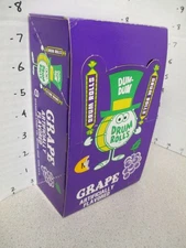 DUM DUM GRAPE sucker cartoon drum rolls 1960s Spangler candy box store display