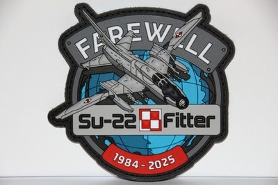Patch PVC, Polish Air Force, 12. BBSP, Suchoi Su-22, Fitter Farewell 25, Poland