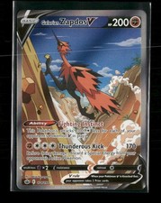 SWSH06: Chilling Reign Galarian Zapdos V (Alternate Full Art) #174/198 on eBay