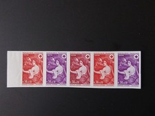variété non dentelé essai couleur croix rouge 1581 France 1968 neufs XX bdf