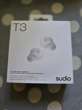 Image of Sudio T3 True Wireless Earbuds Bluetooth Ear Buds White NEW AND SEALED
