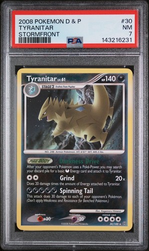 Tyranitar graded PSA 7 for sale on eBay