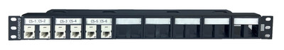 16-Port TracJack Patch Panel Plate Cat5e RJ45 19'' Rack Mount 1U Ortronics