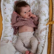 Full Silicone Body Reborn Baby Dolls Anatomically Correct Girl 18 Inch Realis...