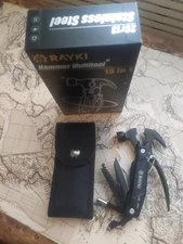 New Rayki Hammer Multitool 15 tools in 1 Stainless Steel 
