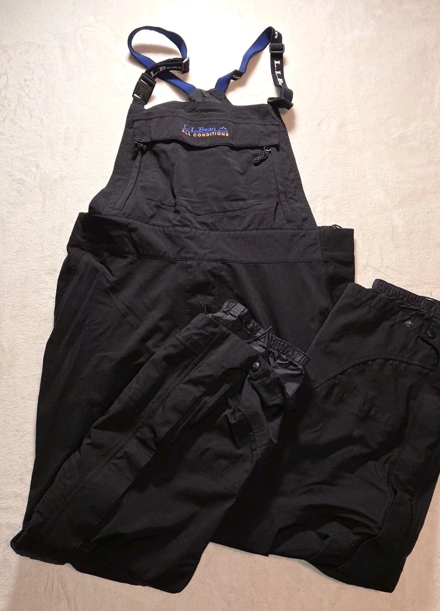 L.L. Bean Gore-Tex All Conditions Outdoor Bib Overalls Snow Rain Ski XL Black
Opens in a new window