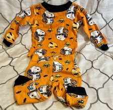 Peanuts 2 Piece Halloween Pajamas 12 Months Charlie Brown Snoopy
