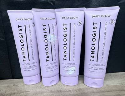 Lot of 4 Tanologist Daily Glow Hydrating Gradual Tan Lotion - Fair To Medium 8.4