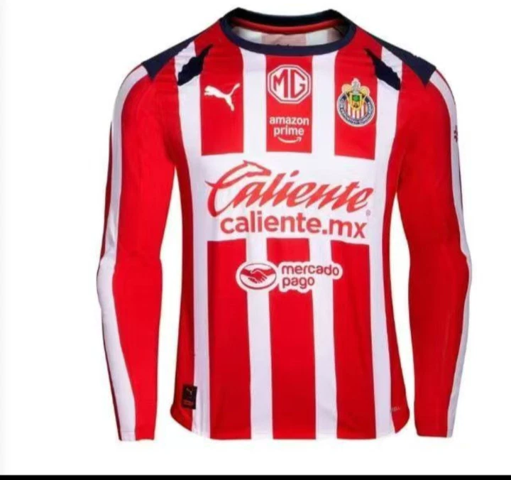Chivas 2025/26 Home Red Jersey S.M.L.XL.2XL LONG SLEEVE