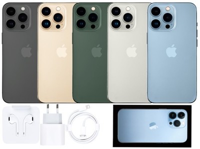 Apple iPhone 13 Pro 128gb 256gb 512gb 1TB Alle Farben 100% Batt WIE NEU Mit OVP