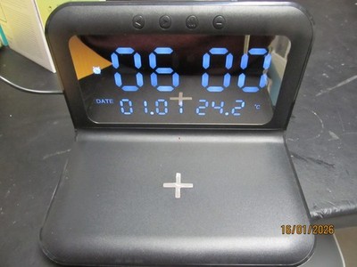 Smart Wireless induktive Ladestation mit Wecker