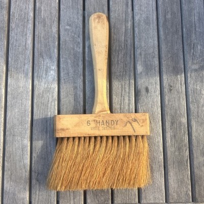 Vintage Wright Bernet Inc Handy 6'' Paint Brush White Tampico