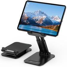 Tablet Stand for iPad Holder, Adjustable Tablet Holder for Desk, Foldable Por...