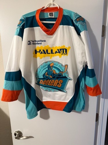 Sheffield Steelers 2000 Hockey Jersey Hallam FM Royal Bank of Scotland Men’s - L