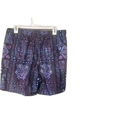 Mens Marvel Black Panther Lined Swim Trunks Size M