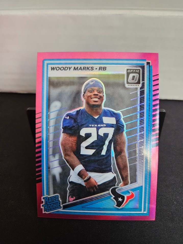 2025 Donruss Optic Rated Rookie Woody Marks #288 Pink Prizm RC