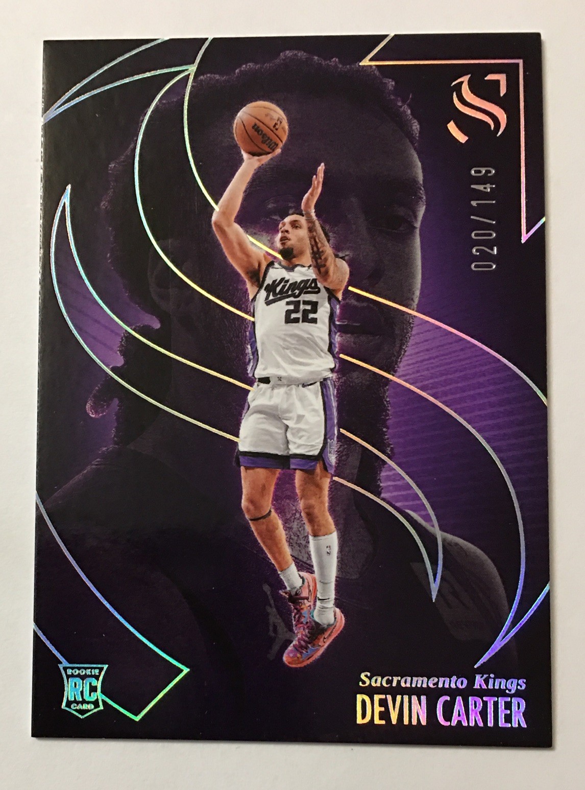 2024-25 Panini Silhouette #d /149 Holofoil Parallel SP Insert Devin Carter RC