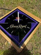 Crown Royal Wall Clock Purple/Black June 1988 Distillery Theme