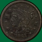 1845-P Large Cent — photo from another recent sale
