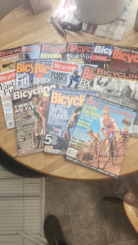 Bicycling Magazine.  15 Rare Vintage Issues. Ranging From 1996 To 2012.