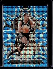 2023-24 Panini Mosaic #172 Tre Jones Reactive Blue