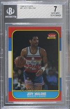 1986-87 Fleer Jeff Malone #67 BGS 7 0cv5