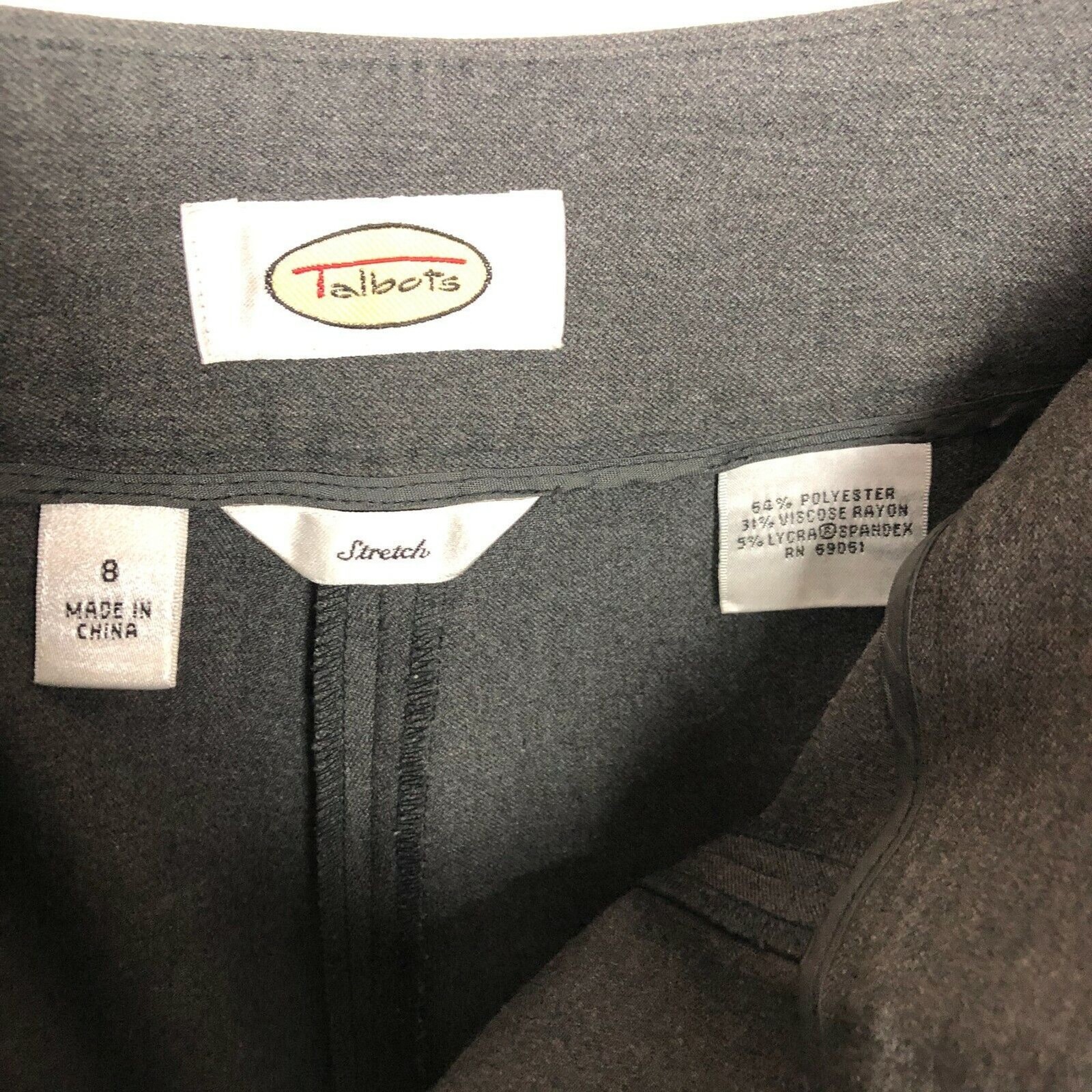 Talbots Solid Gray Stretch Forward Facing Seam Dr… - image 5