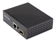 StarTech.com PoE Industrial Fiber to Ethernet Media Converter IMC1GSFP60W