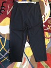 Moyuru cropped black pants, paper bag waist, tapered legs,  low crotch — photo 2