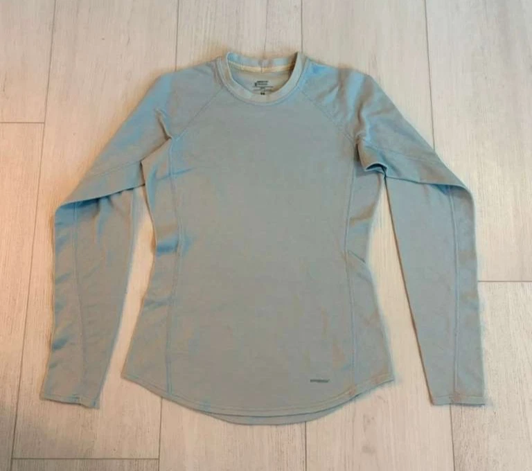 Vintage Patagonia Shirt Womens Capilene Base Layer Sz M Outdoors Hiking Climbing
