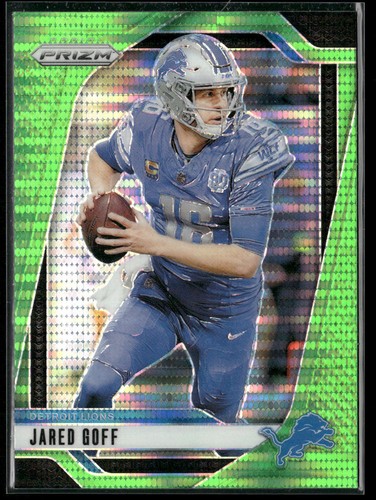 2024 Panini Prizm #92 Jared Goff Neon Green Pulsar - Picture 1 of 2