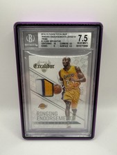 2014-15 Panini Excalibur Kobe Bryant Ringing Endorsements /25 #1 Pop 1 - BGS 7.5